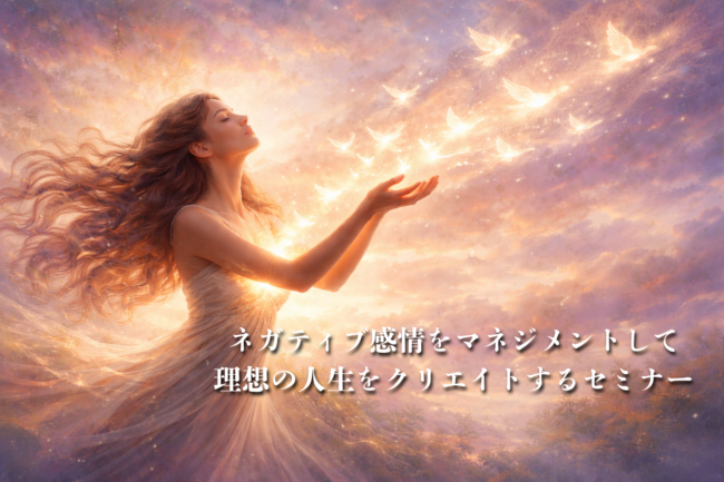 【新発売】ネガティブ感情をマネジメントして理想の人生をクリエイトするセミナーをリリースしました
